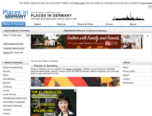 Tablet Screenshot of places-in-germany.com